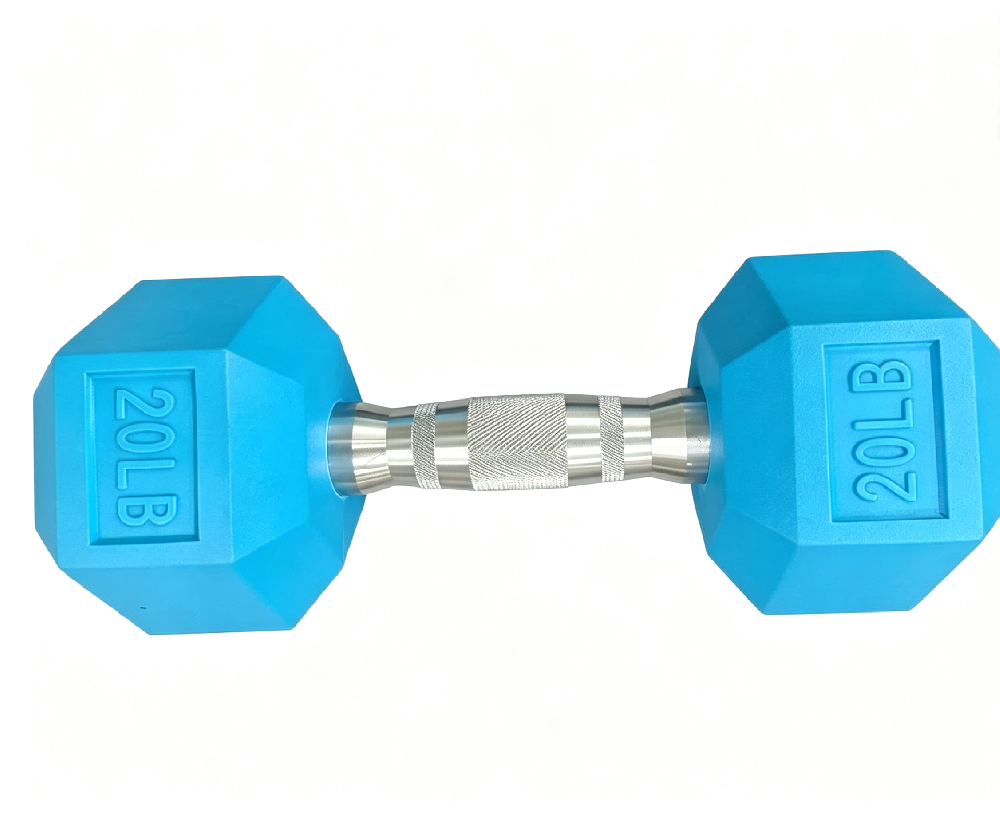 Color hex dumbbells